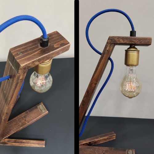 Handmade Wooden Table Lamp - Duck Leg - Wooden Table Lamp - Bedside Book Lamp - Table Lamp Decor - Book Lamp - Small desk lamp