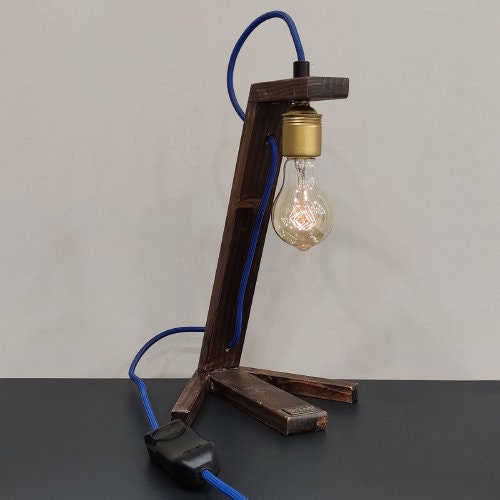 Handmade Wooden Table Lamp - Duck Leg - Wooden Table Lamp - Bedside Book Lamp - Table Lamp Decor - Book Lamp - Small desk lamp
