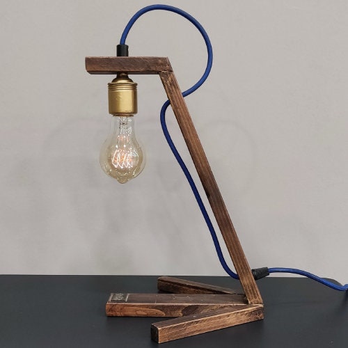 Handmade Wooden Table Lamp - Duck Leg - Wooden Table Lamp - Bedside Book Lamp - Table Lamp Decor - Book Lamp - Small desk lamp
