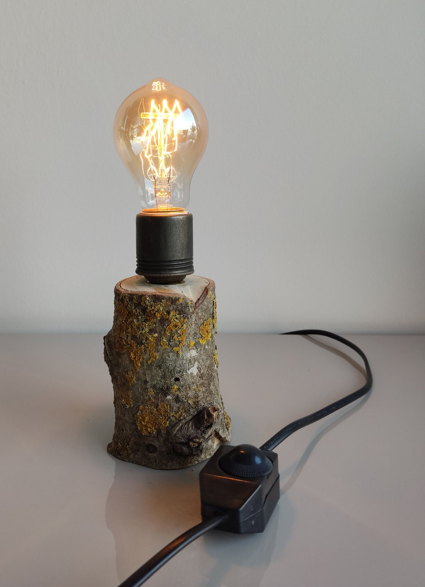 Ktük Design, Wood Table Lamp, Table Lamp, Side Lamp, Desk Lamp, Dimmer Lamp, Edisson Lamp, Mini Lamp