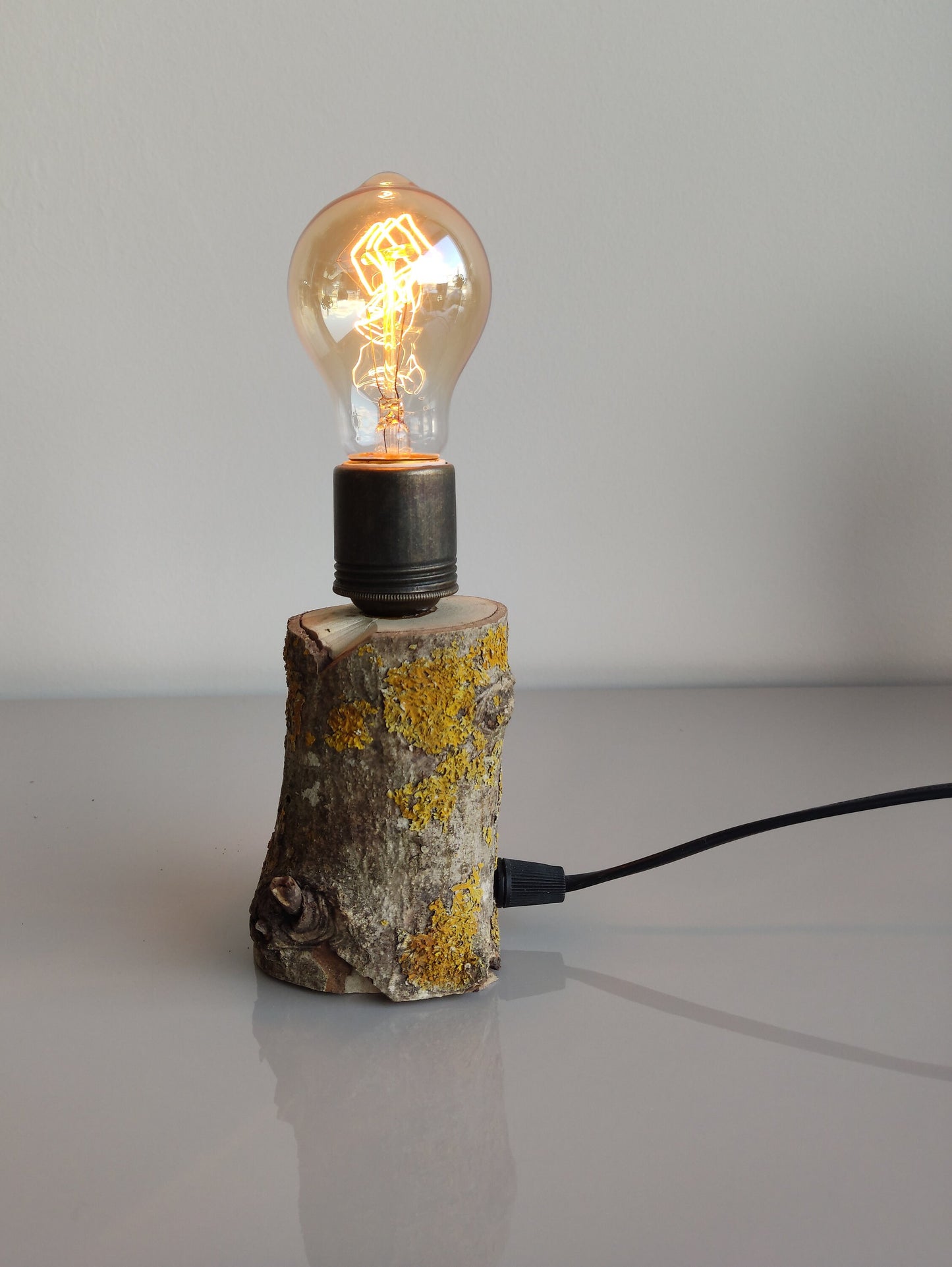 Ktük Design, Wood Table Lamp, Table Lamp, Side Lamp, Desk Lamp, Dimmer Lamp, Edisson Lamp, Mini Lamp