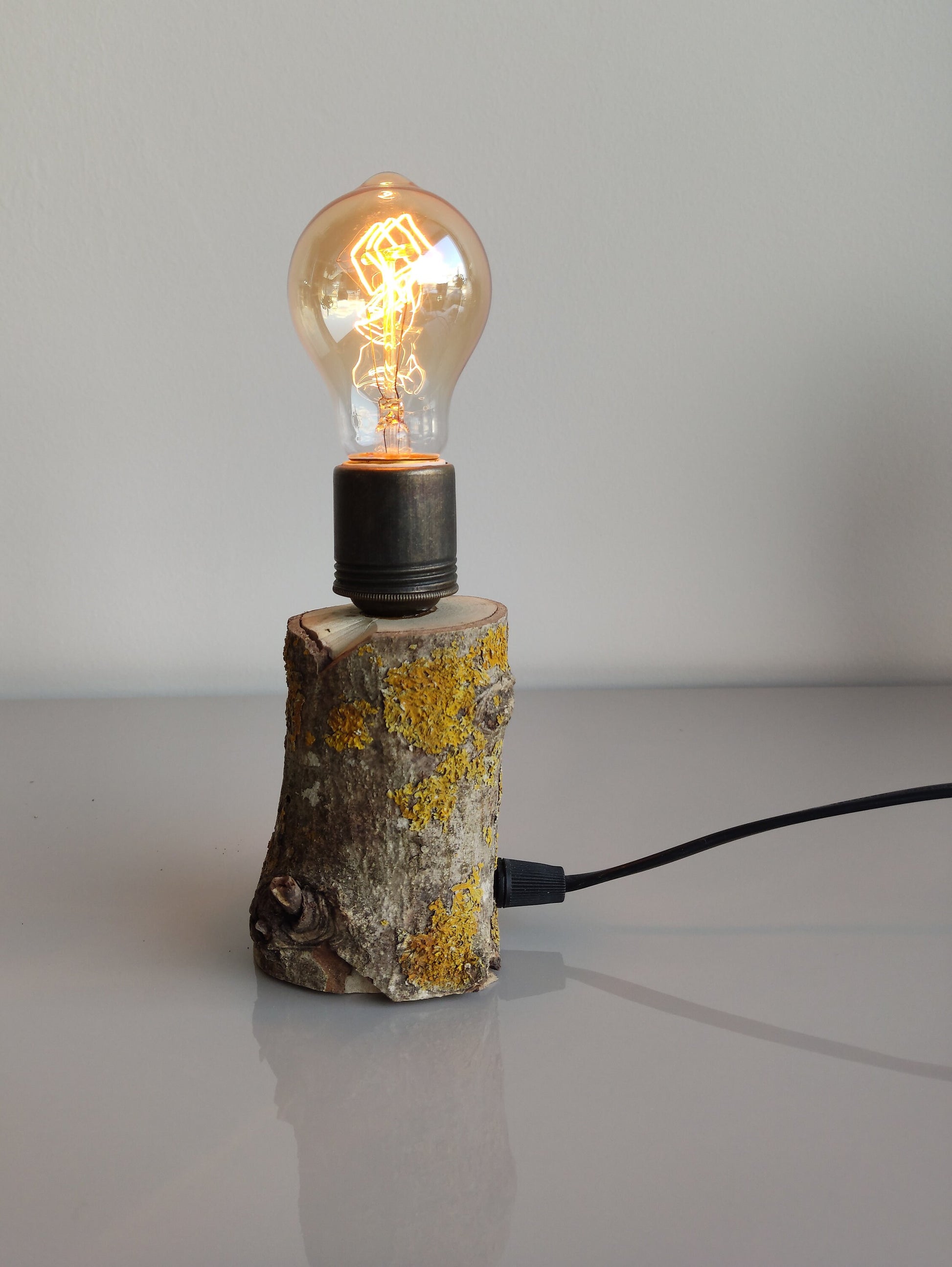 Ktük Design, Wood Table Lamp, Table Lamp, Side Lamp, Desk Lamp, Dimmer Lamp, Edisson Lamp, Mini Lamp