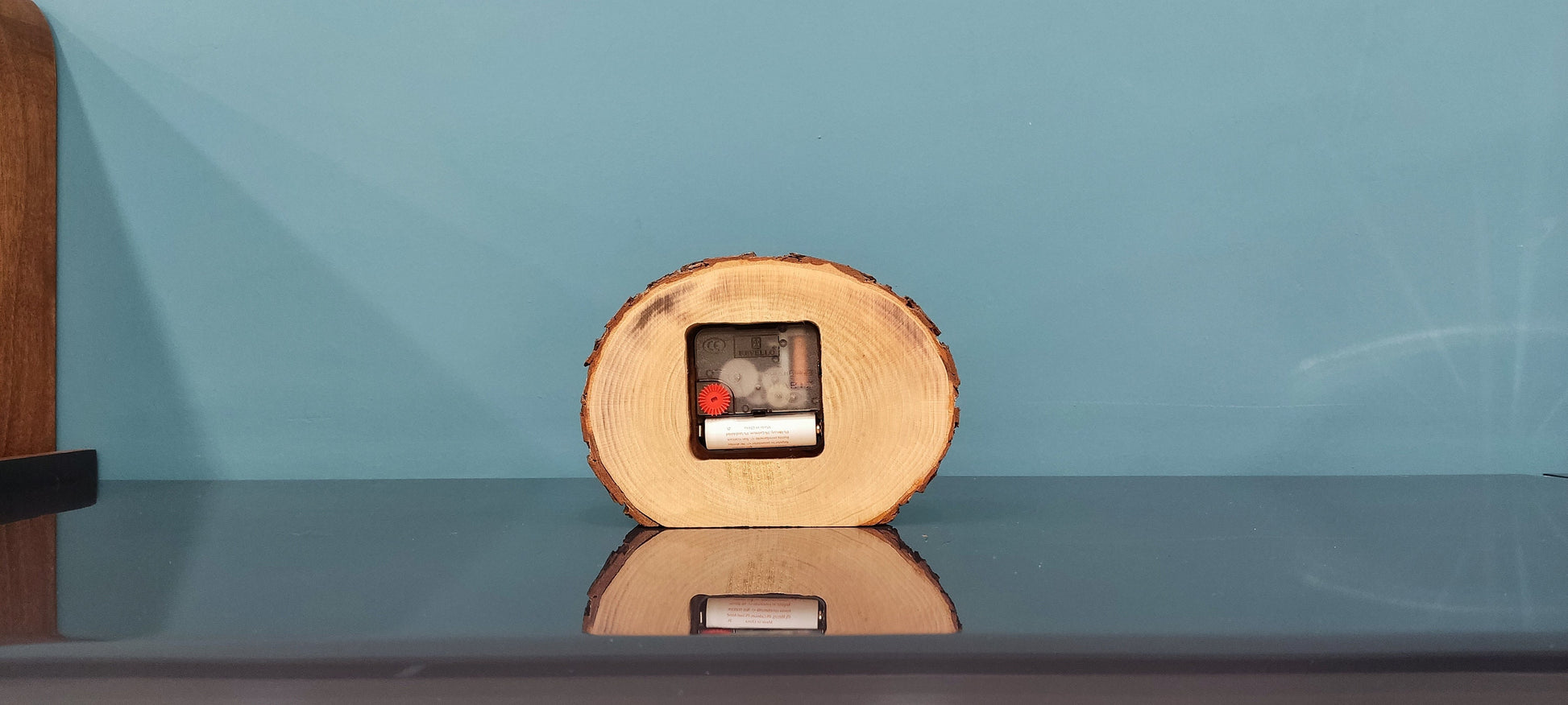 WOODEN modern table clock, Small desk clock, Wood clock for desk, Office desk organization, Ktük Design, Gift for dad, Christmas gift