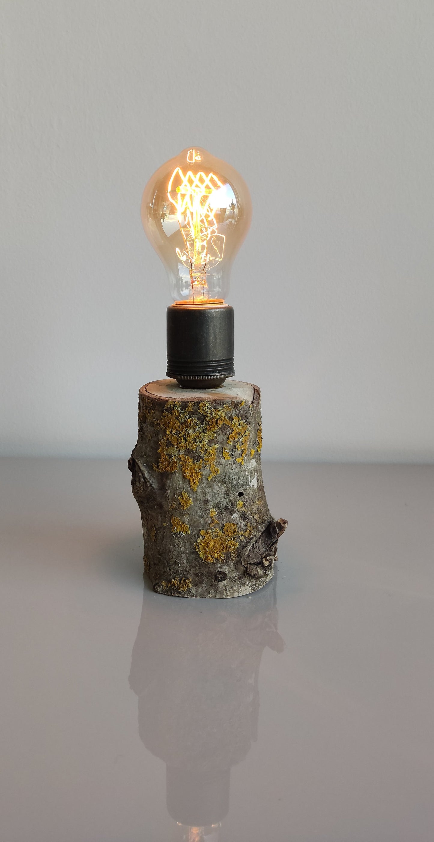 Ktük Design, Wood Table Lamp, Table Lamp, Side Lamp, Desk Lamp, Dimmer Lamp, Edisson Lamp, Mini Lamp