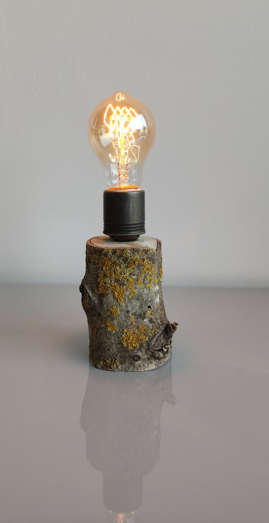 Ktük Design, Wood Table Lamp, Table Lamp, Side Lamp, Desk Lamp, Dimmer Lamp, Edisson Lamp, Mini Lamp